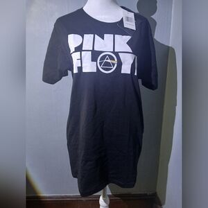 Pink Floyd Black Tee with White Logo